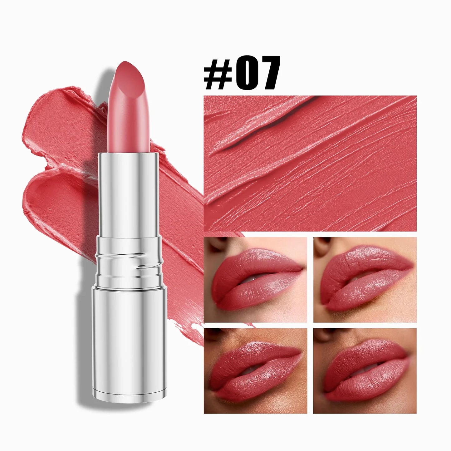 SNAILGIRL 6-Color Matte Lipstick – Waterproof Velvet Finish