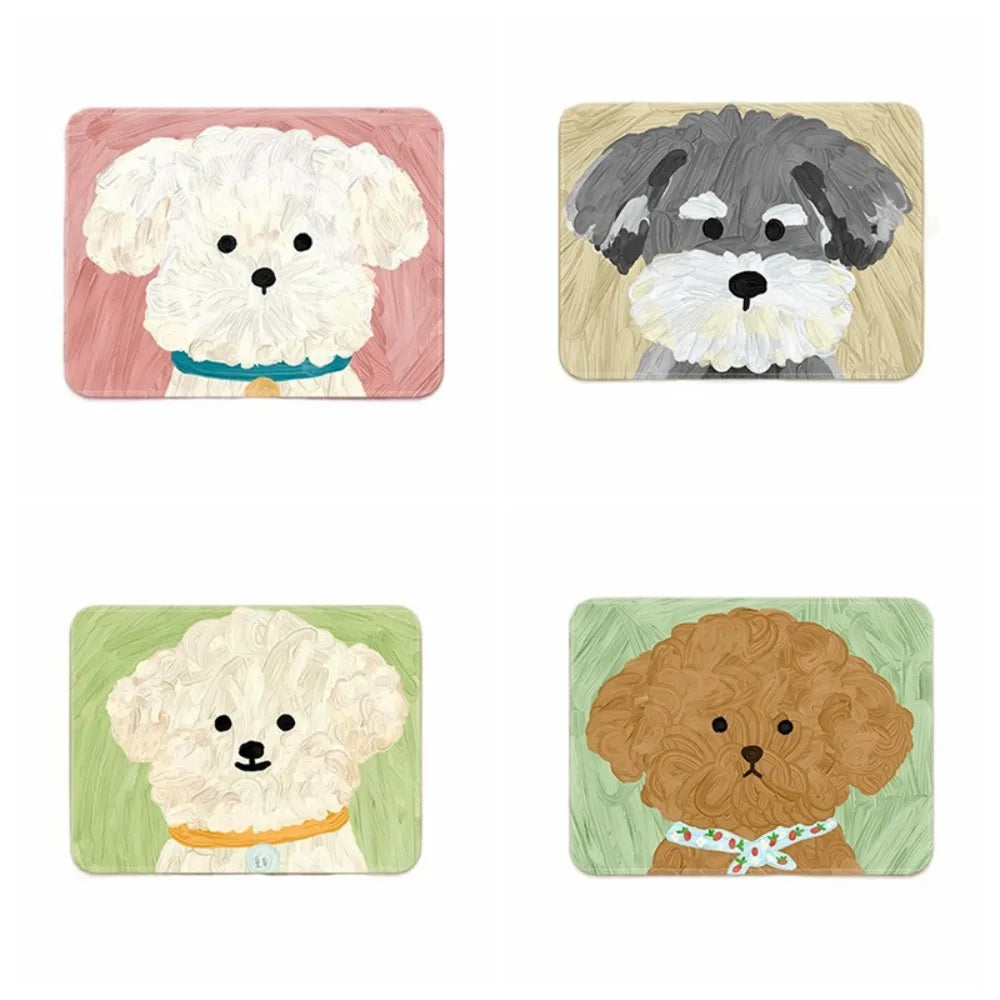 Portable Keyboard Mats Cartoon Mouse Pad Desk Mat Anti-Slip Dog Mouse Mat Cartoon Cute Keyboard Mat Office Supplies Peaceful Pleasures Health and Wellness