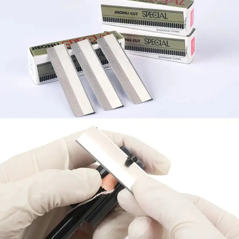 Microblading Eyebrow Razor Blades 50/100pcs – Stainless Steel