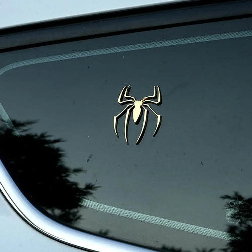 3D Metal Spider Car Sticker Personalized Auto Decal Creative Car Sticker Scratch Cover Decorative Sticker Window Decoration Peaceful Pleasures Health and Wellness