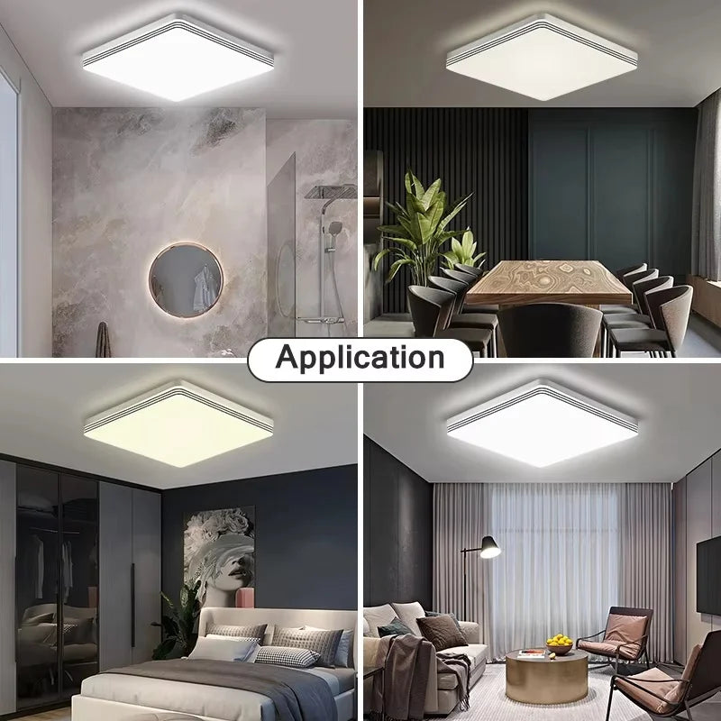 RUNTOIN LED Ceiling Light Panel 18–48W | Modern Home Lamp