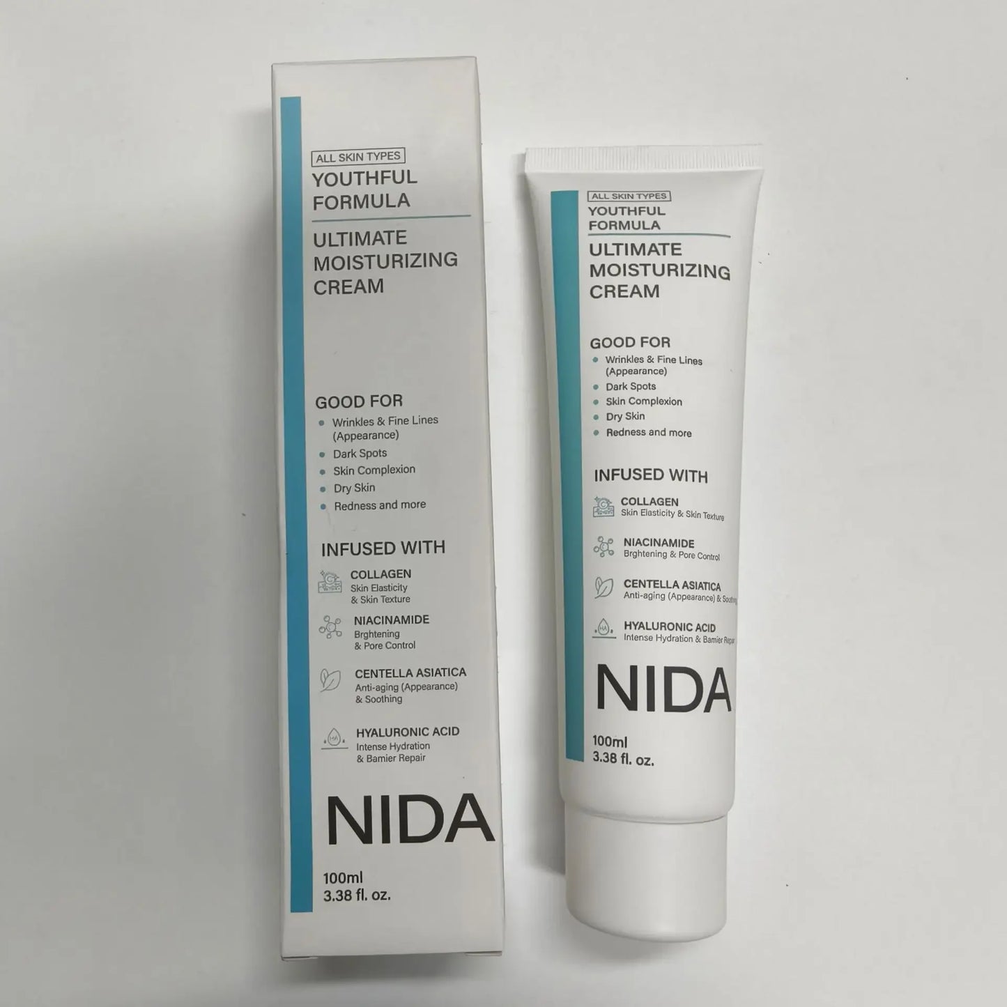 Korea NIDA Skin Care Kit - Ultimate Moisturizing Cream, Retinol Probiotic Eye Cream, TXA Renewal Essence, For All Skin Types Peaceful Pleasures Health and Wellness