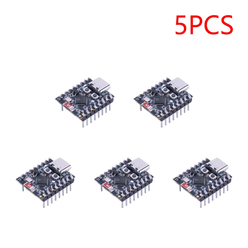 1-10PCS ESP32-C3 Development Board ESP32 C3 SuperMini WiFi Bluetooth-Compatible Board Development Board CORE Board for Arduino Peaceful Pleasures Health and Wellness Welded 5PCS