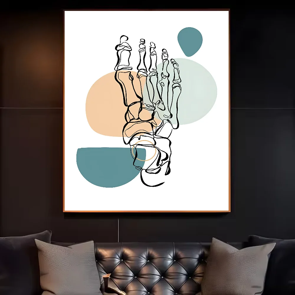 Abstract Medical Anatomy Art Painting Poster HD art sticky wall waterproof home living room bedroom bar aesthetic decoration Peaceful Pleasures Health and Wellness z7 21X30cmNoframe
