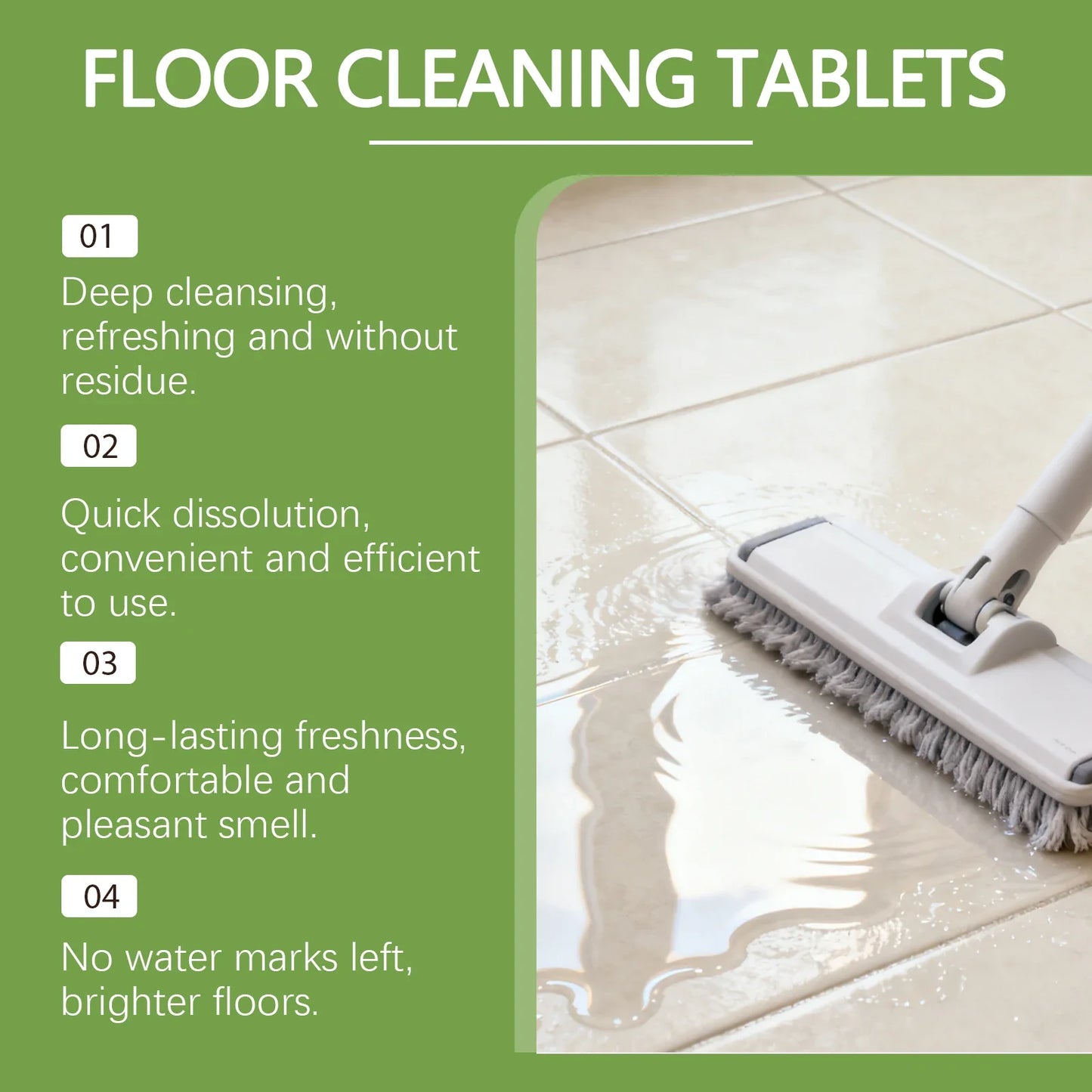 Jakehoe Dissolving Floor Cleaner Tablets – 12pc Lemon Fresh