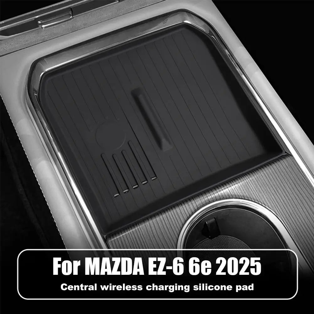 2025 Mazda EZ-6 Armrest Storage Box & Wireless Charging Pad Console Storage Organizer Peaceful Pleasures Health and Wellness