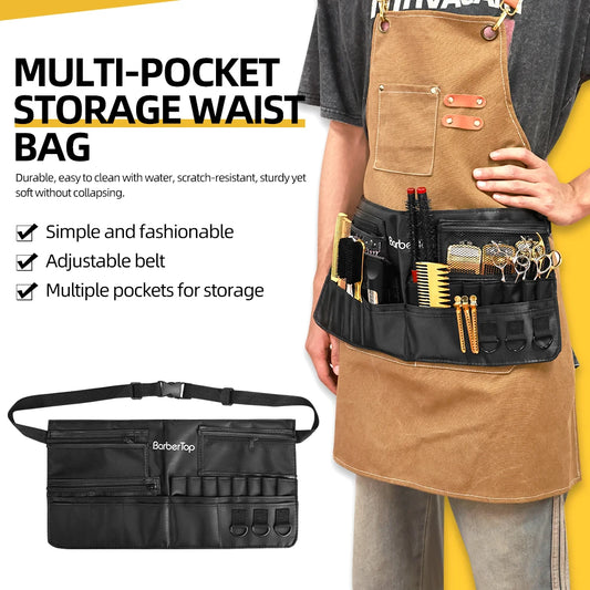 Multi-Pocket Barber Waist Tool Bag, Adjustable Salon Hairdressing Scissors Combs Organizer Belt Pouch For Hairstylists Peaceful Pleasures Health and Wellness