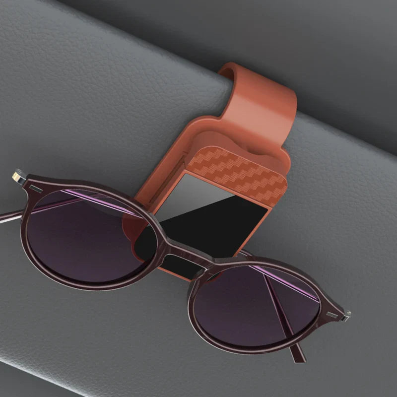 Car Sun Visor Glasses Holder & Card Clip | ABS Storage