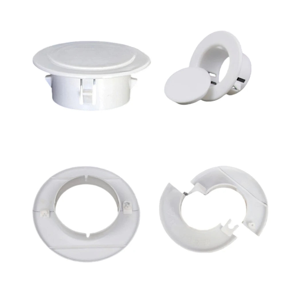 40- Separable Decorative Wall Hole Cover Protective Cap Plastic Round