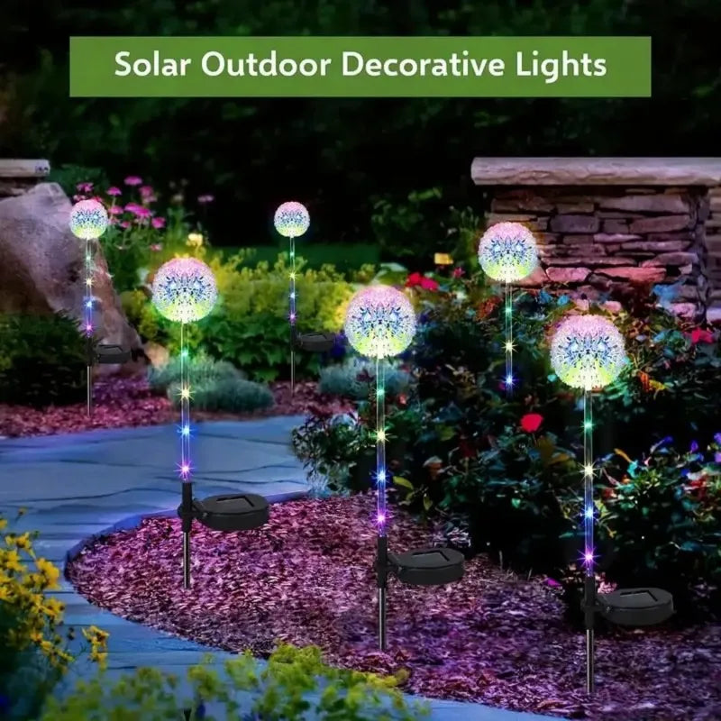Solar Dandelion Lawn Lights – Waterproof Outdoor Garden Decor