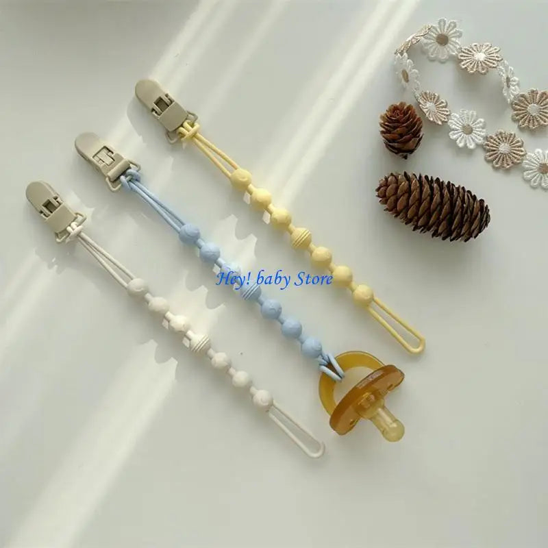 Silicone Pacifier Clip Chain | Baby Teething Toy Anti-Drop