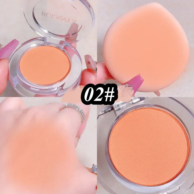 IFANYUO 6-Color Mineral Blush Palette | Matte & Shimmer Cheek Tint