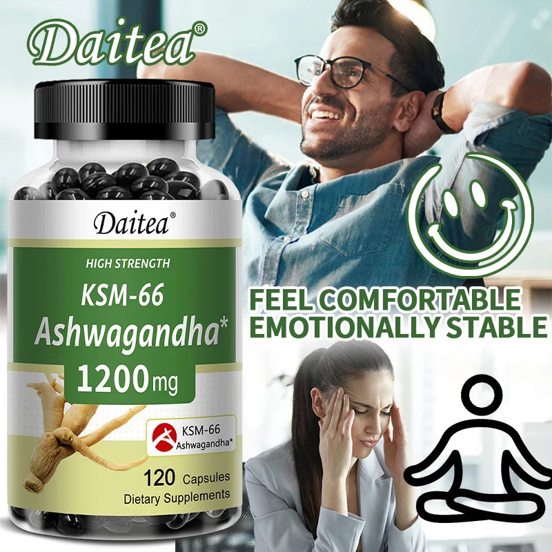 KSM-66 Ashwagandha 1200mg – Stress, Sleep & Mood Support
