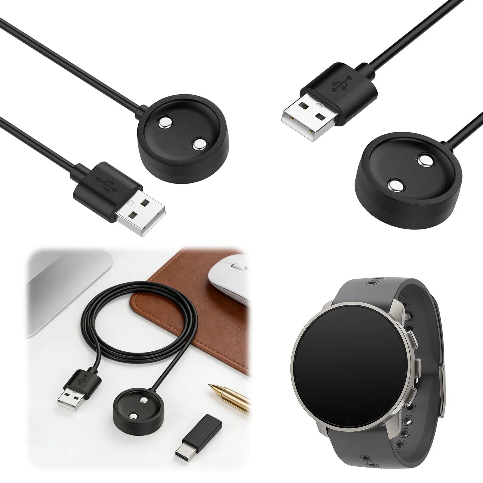 Magnetic USB Charger Charging Dock Cable Smart Watch Accessories USB Cable Cord for SUUNTO 9 Peak Pro/Vertical/Race/Race S/Ocean Peaceful Pleasures Health and Wellness