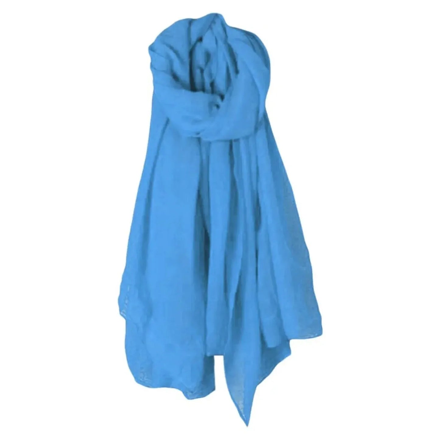 Women's Cotton Linen Scarf Shawl Wrap – 16 Colors | Hijab
