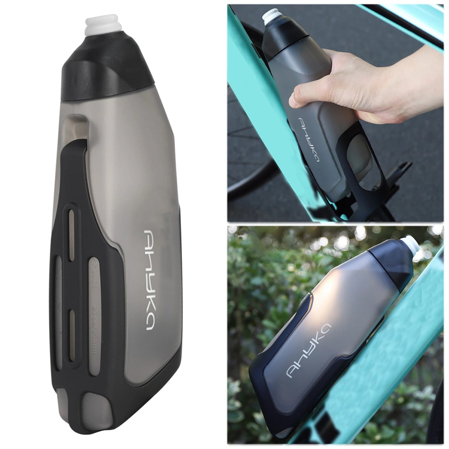 600ml Aero Water Bottle & Cage Road/Triathlon Bike Aerodynamic Bottle Food-Grade PP Airflow Design Large Capacity Biking Kettle Peaceful Pleasures Health and Wellness