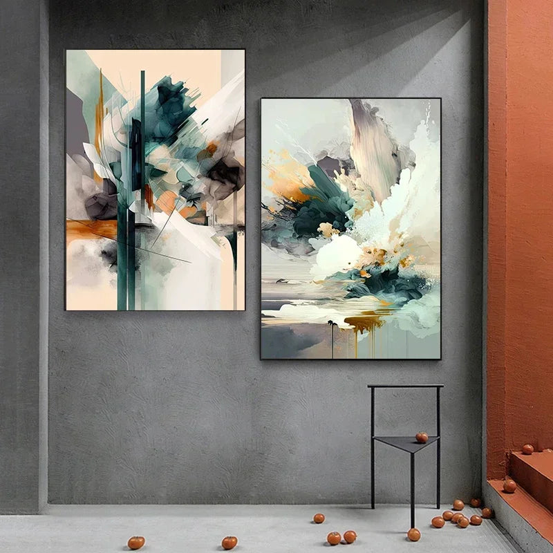 Classic Abstract Wall Art Matte Colour Oil Painting HD Canvas Print Poster Home Decor Living Room Bedroom Decorative Painting Peaceful Pleasures Health and Wellness