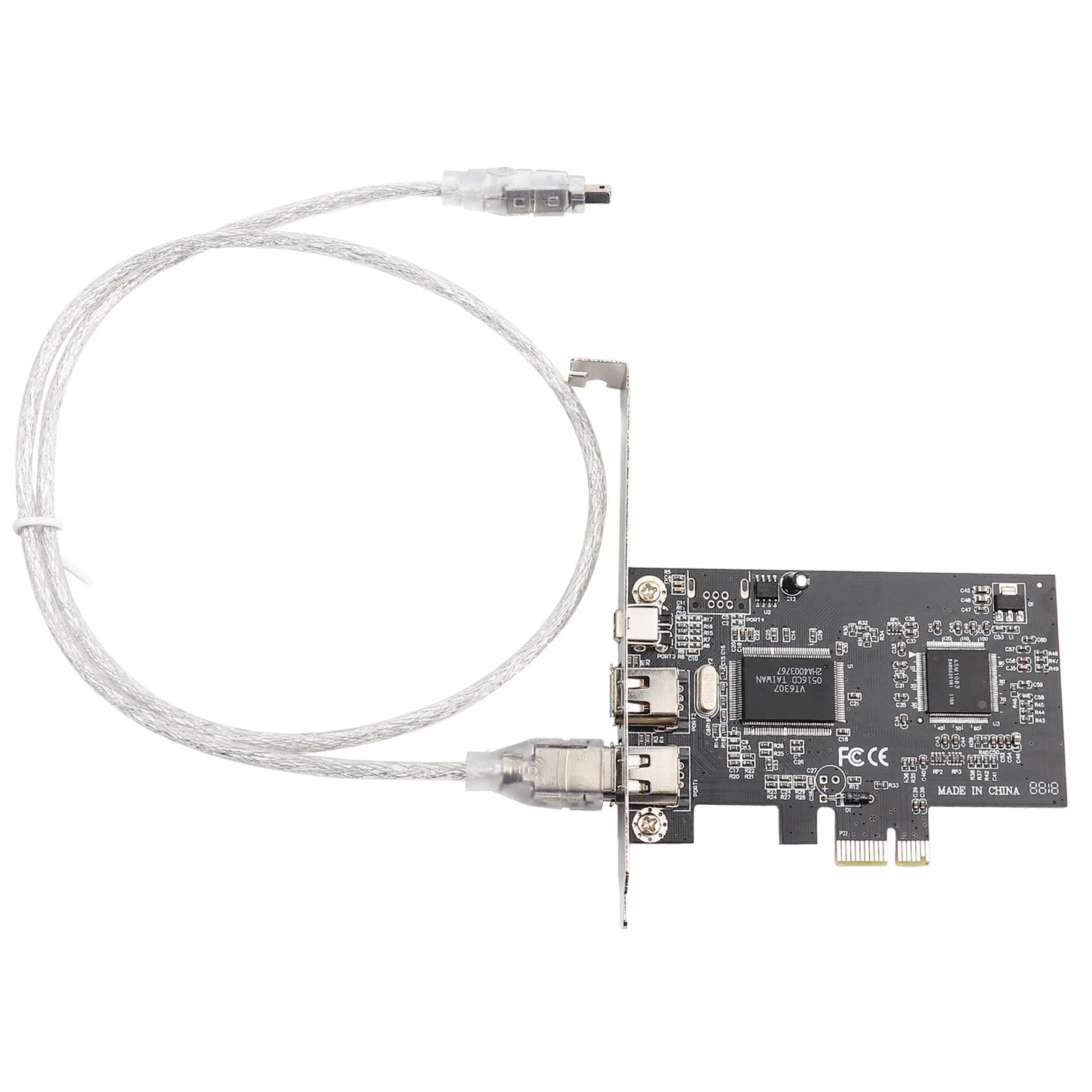 1394a Controller Card Firewire PCI-E PCI Express IEEE 1394 Cable