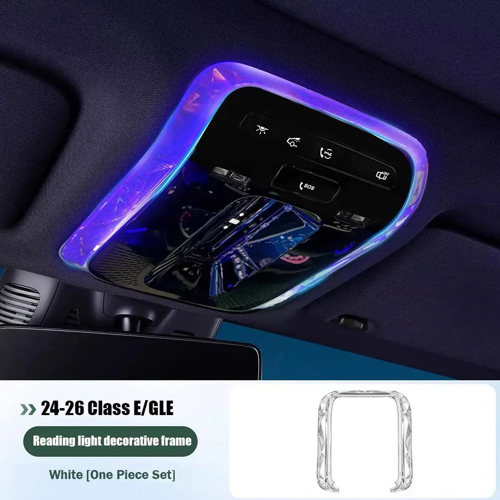 Reading Atmosphere Lights For Mercedes-Benz S/E/C-Class GLC200 GLE EQS EQE E200 C200 Crystal Reading Light Trim Decorative Frame Peaceful Pleasures Health and Wellness For E GLE W214