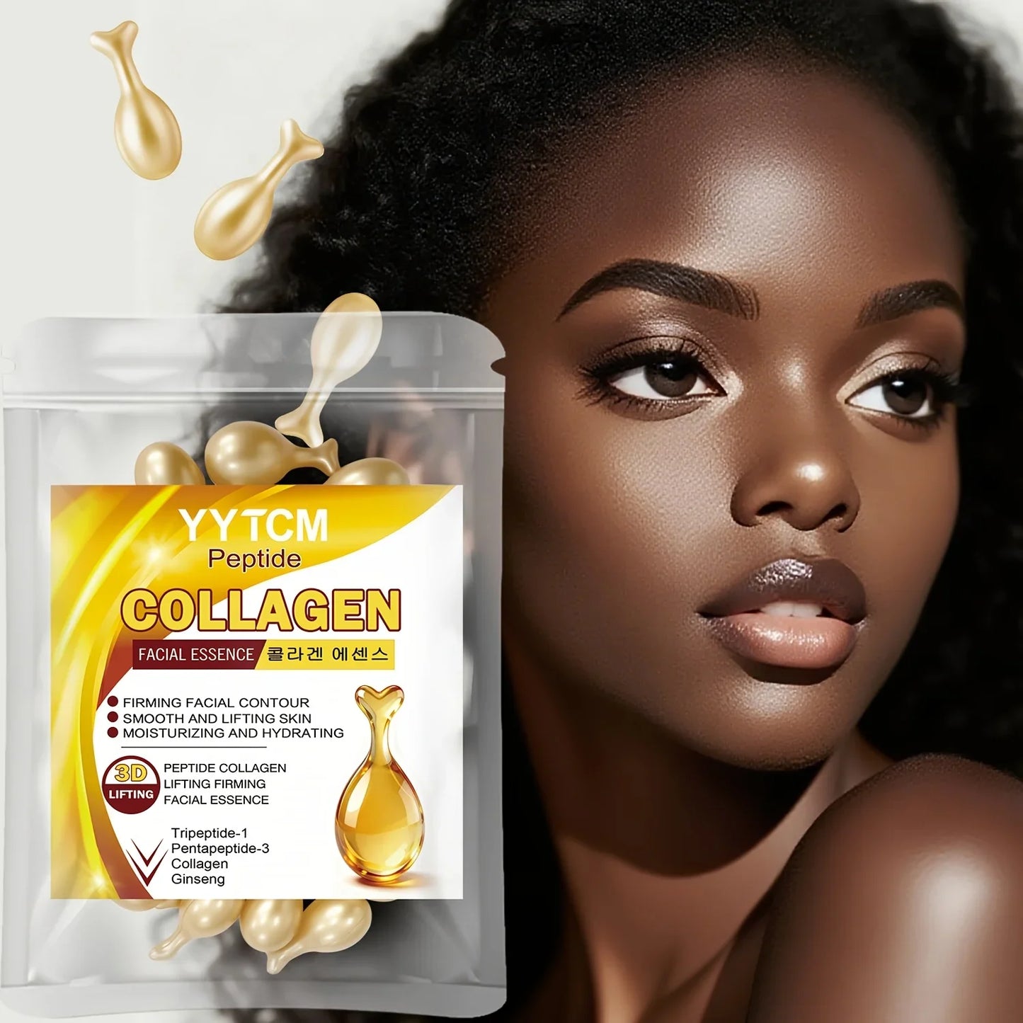 Polypeptide Collagen Essence Capsules | Squalane & Fullerene