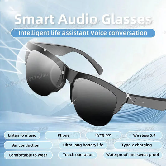 New Camera Control Smart Glasses 2026 Music Sunglasses Headphones Wireless Bluetooth Call Headset HIFI Audio glasses For Android Peaceful Pleasures Health and Wellness