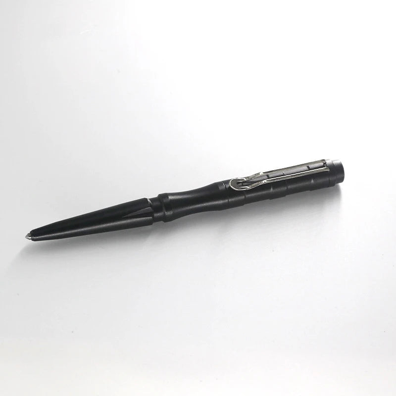 Outdoor Writing Multi-functional Tactical Pen Tip Anti-wolf Defense Pen Broken Window Survival Aluminum Alloy Tactical Pen Peaceful Pleasures Health and Wellness Black