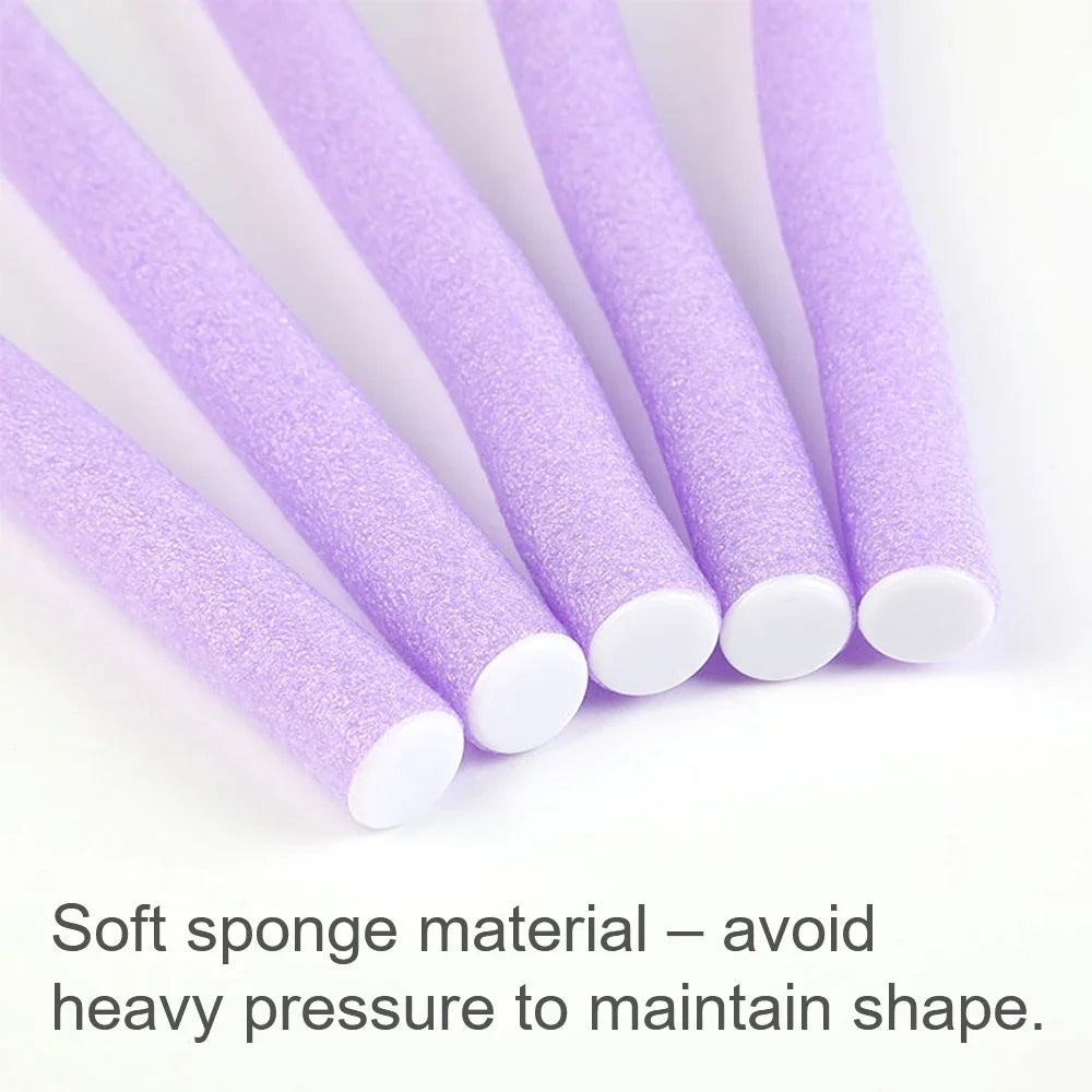 10pcs Universal Perm Hair Curling Stick Set Colorful Sponge Pearl Cotton Eva Curling Iron for Creative Hair Styling Peaceful Pleasures Health and Wellness