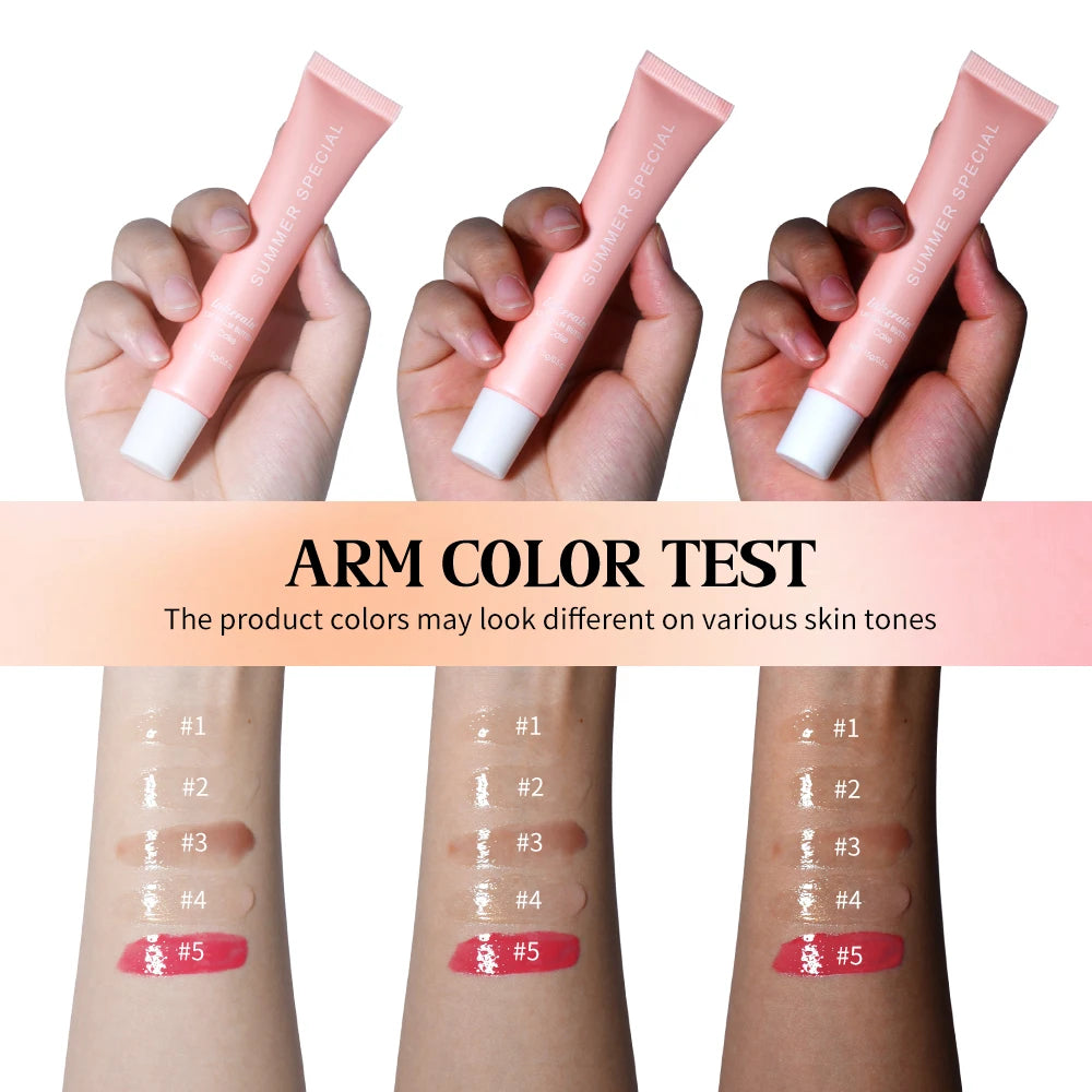 Summer Lip Balm Moisturizing Mirror Lip Gloss Lip Vanilla Mint Iced Coffee Cake Smell Lipstick Transparent Lip Oil Makeup Peaceful Pleasures Health and Wellness