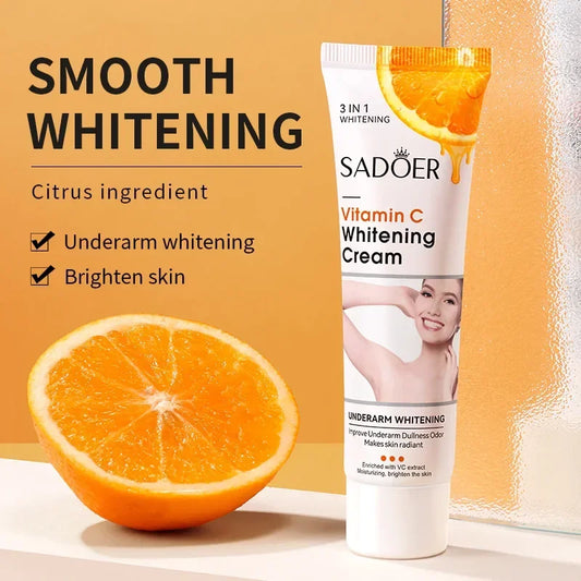Brightening Body Cream Underarm Knee Buttocks Private Bleach Remove Melanin Pigmentation Improve Dull Brighten Nourish Skin Care Peaceful Pleasures Health and Wellness Default Title