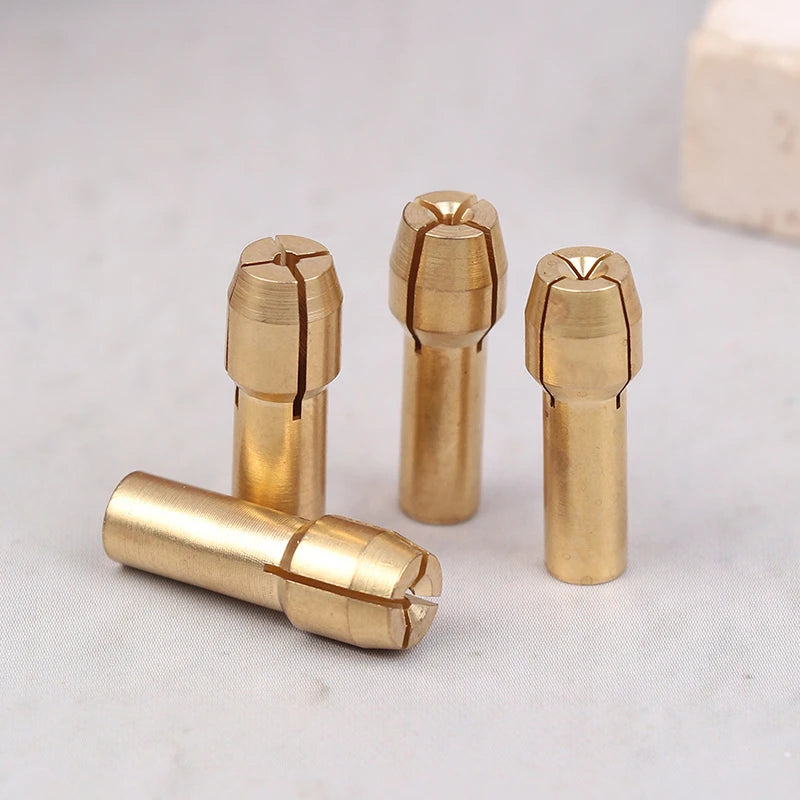 10Pcs/set 0.5mm-3.2mm Mini Drill Chucks Adapter Chucks For Chuck Adapter Micro Collet Brass DIY Power Rotary Tool Peaceful Pleasures Health and Wellness