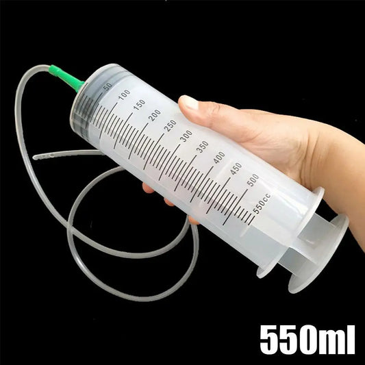 500ml Milliliter Automotive Oil Extractor Fuel Delivery Hand Pump Distributor Vacuum Injector Type Manual Suction Pump Extract Peaceful Pleasures Health and Wellness 550ML