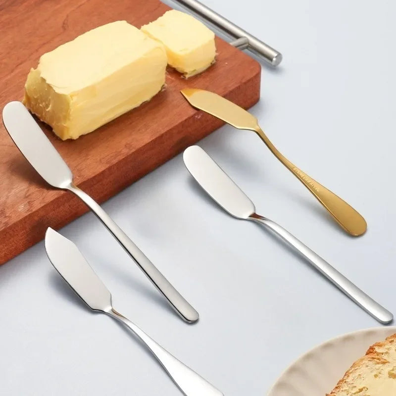 Stainless Steel Butter & Cheese Spreader Knife Set (1–10 Pcs)
