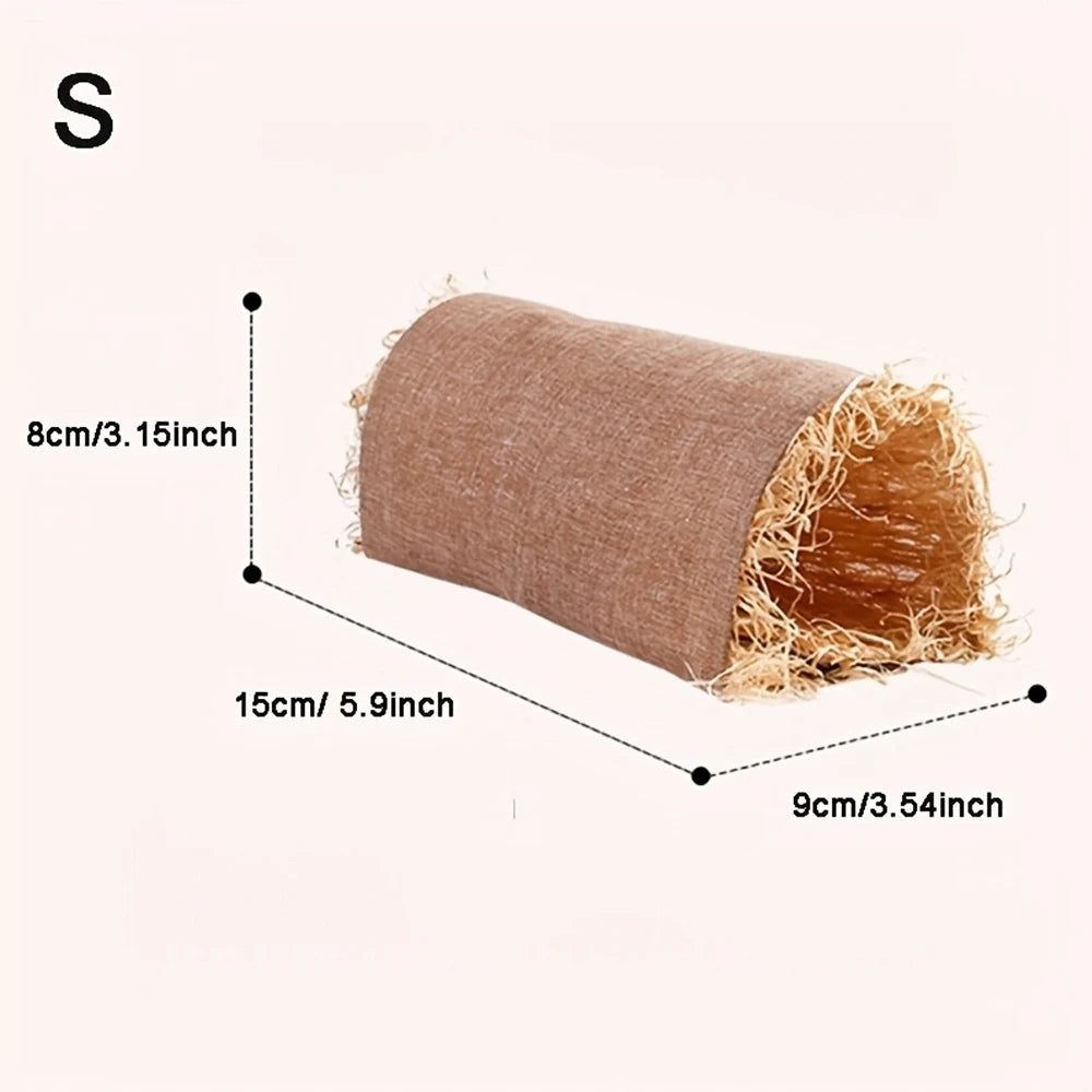 Rabbit & Guinea Pig Hideaway Hut – Linen Tunnel Toy