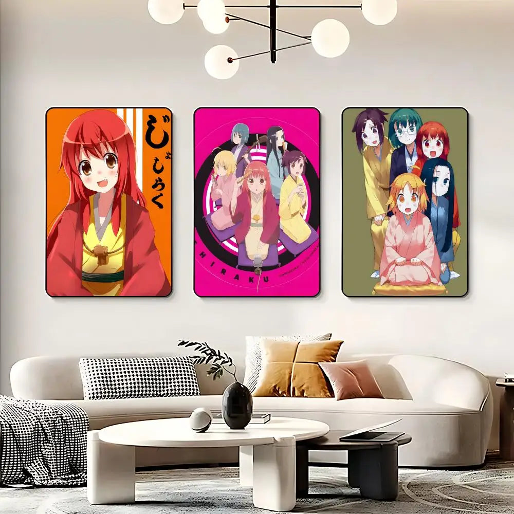 Joshiraku Anime HD Self-Adhesive Waterproof Wall Art Poster Anime Wall Poster Peaceful Pleasures Health and Wellness