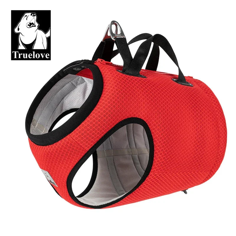 Truelove Pet Vehicle Safety Vest Harness Dog Car Harness Adjustable Harnesses Warm Cool Clothes Breathable Mesh Fabric TLH2512 Peaceful Pleasures Health and Wellness Red XL China Mainland