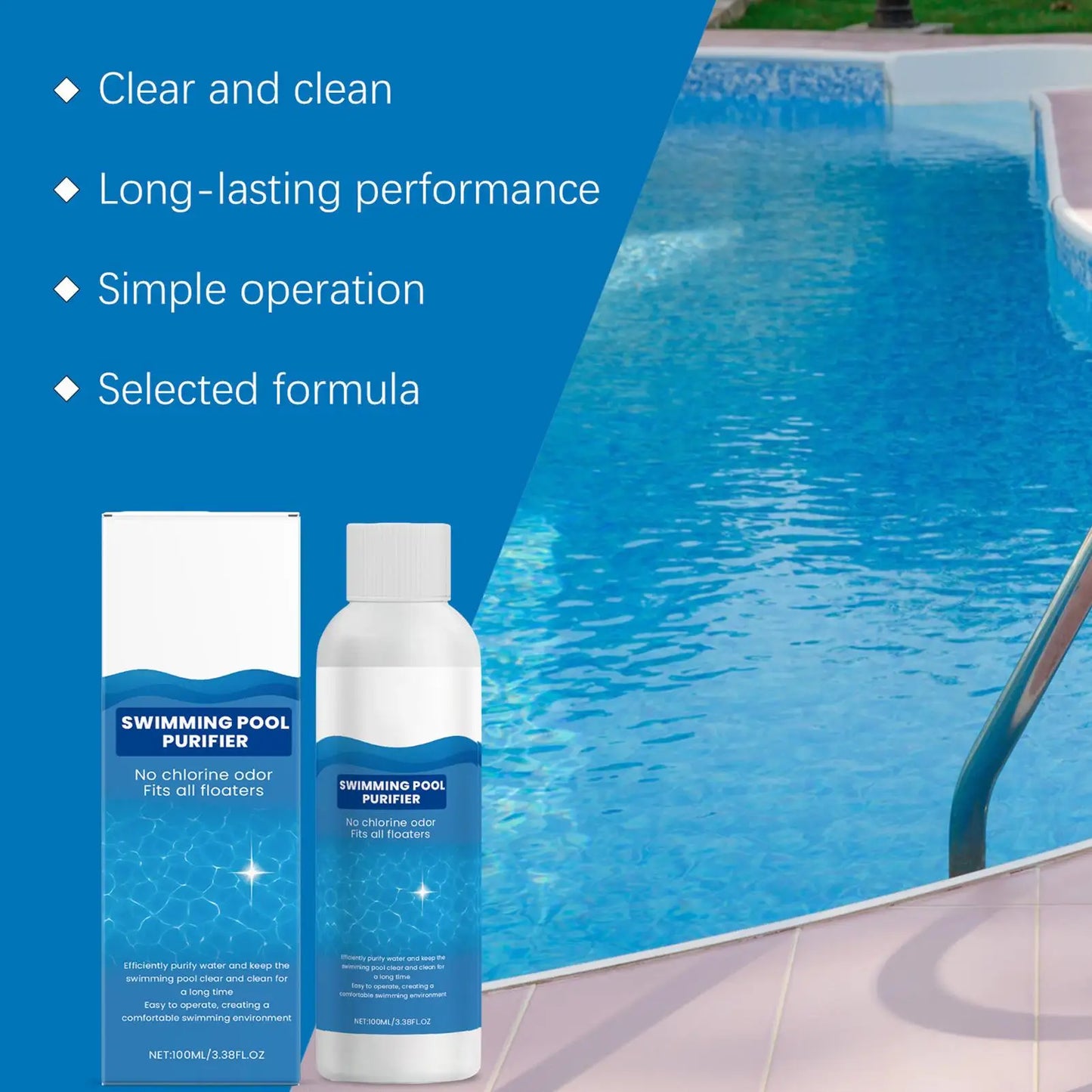 Pool Water Clarifier Liquid 100ml – Clear Pool & Hot Tub