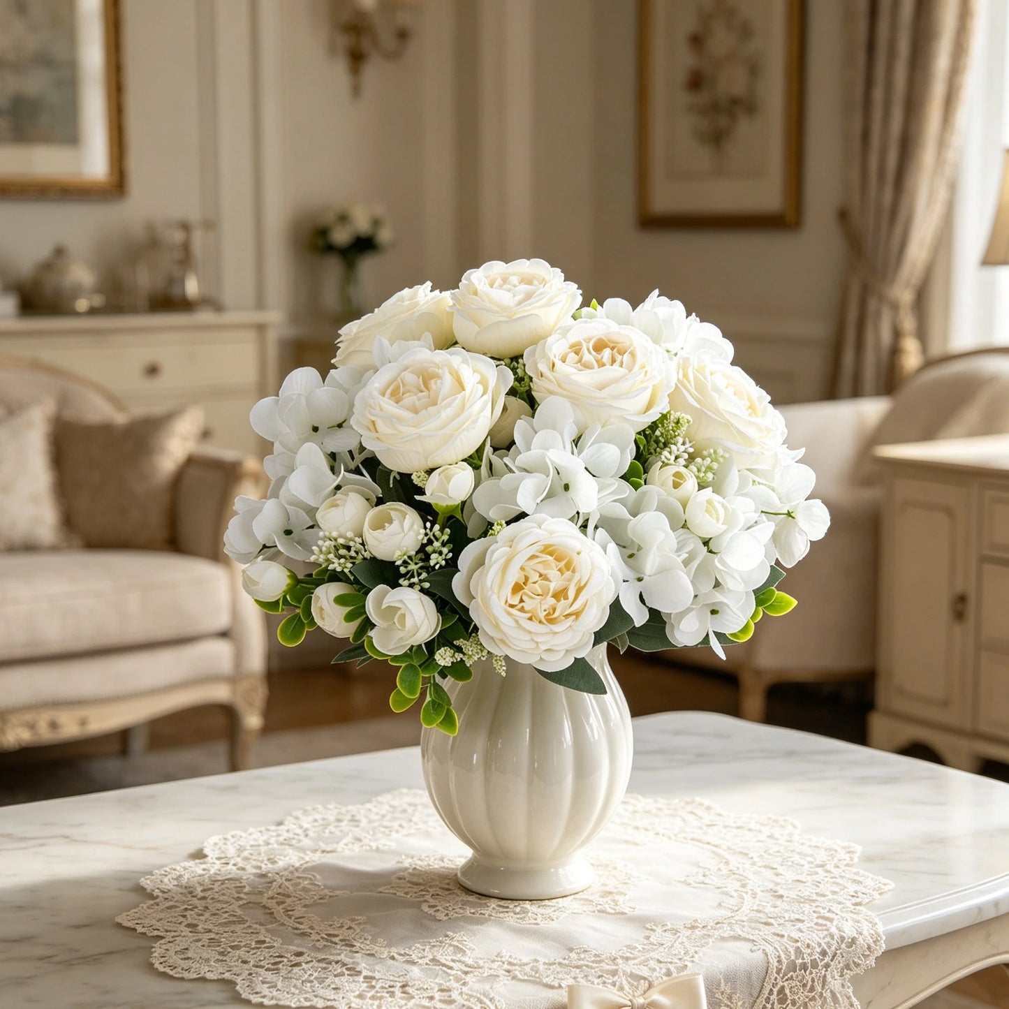 Silk Peony Artificial Flowers – Wedding & Home Décor Bouquet