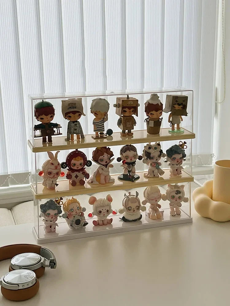 Acrylic Figure Display Case 35cm – Dustproof Collectible Showcase