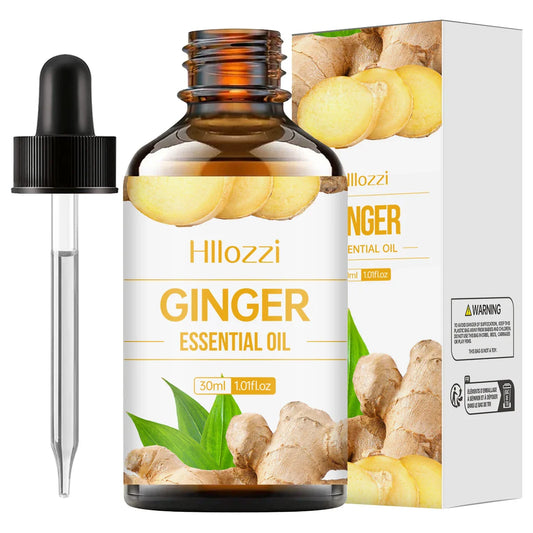 Hllozzi 30ml Ginger Essential Oil – Scalp, Diffuser & DIY Pure Essential Oil Oasis Select 30ML GINGER 30ml