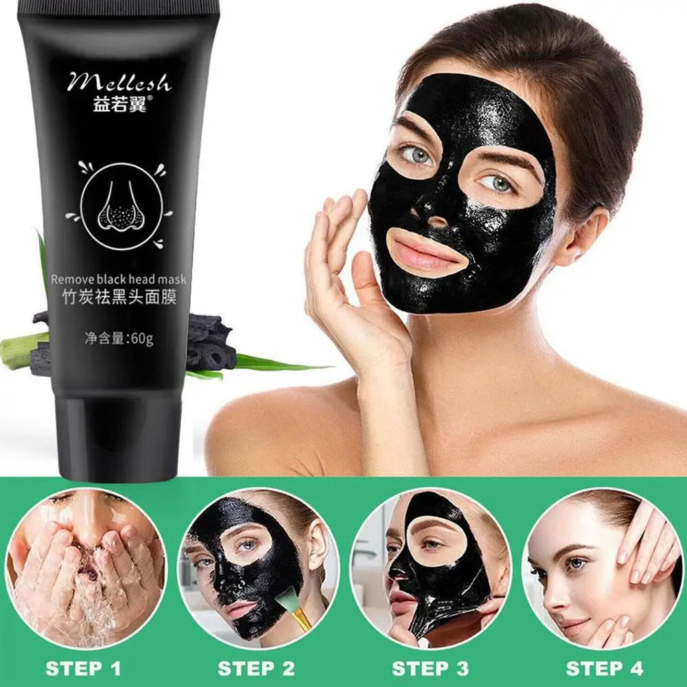 Bamboo Charcoal Blackhead Removal Peel Mask – 60g Deep Pore Cleanse Peaceful Pleasures Health and Wellness
