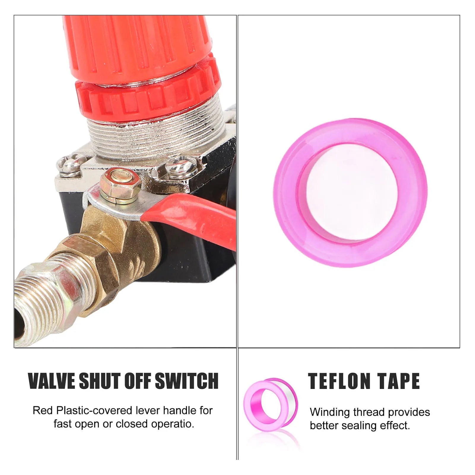 Air Compressor Pressure Regulator 1/4 Inch NPT Air Pressure Regulator with 0‑1MPa Gauge for Pneumatic Tool Air Regulator Peaceful Pleasures Health and Wellness