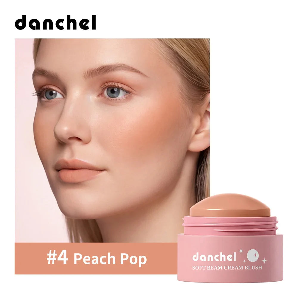 ibcccndc 6-Color Waterproof Cream Blush – Long-Lasting & Natural