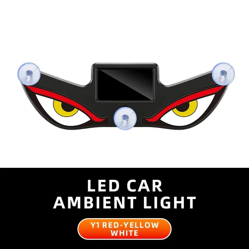 Solar LED Devil's Eye Triangle Car Atmosphere Light | Wireless
