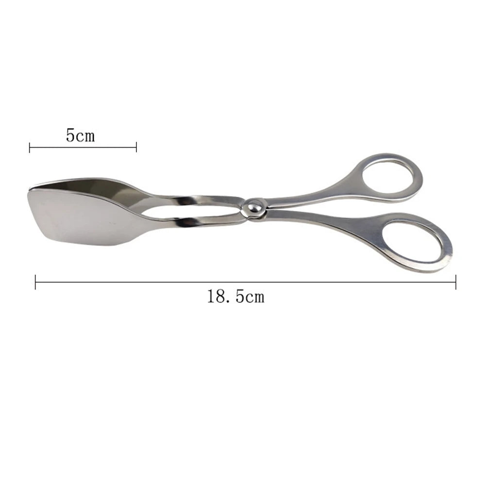 A36T-2 Pieces Kitchen Tongs Grill Tongs Pastry Tongs Serving Tongs Multi-Purpose Tongs The Scissors-Shaped Cooking Tongs Peaceful Pleasures Health and Wellness