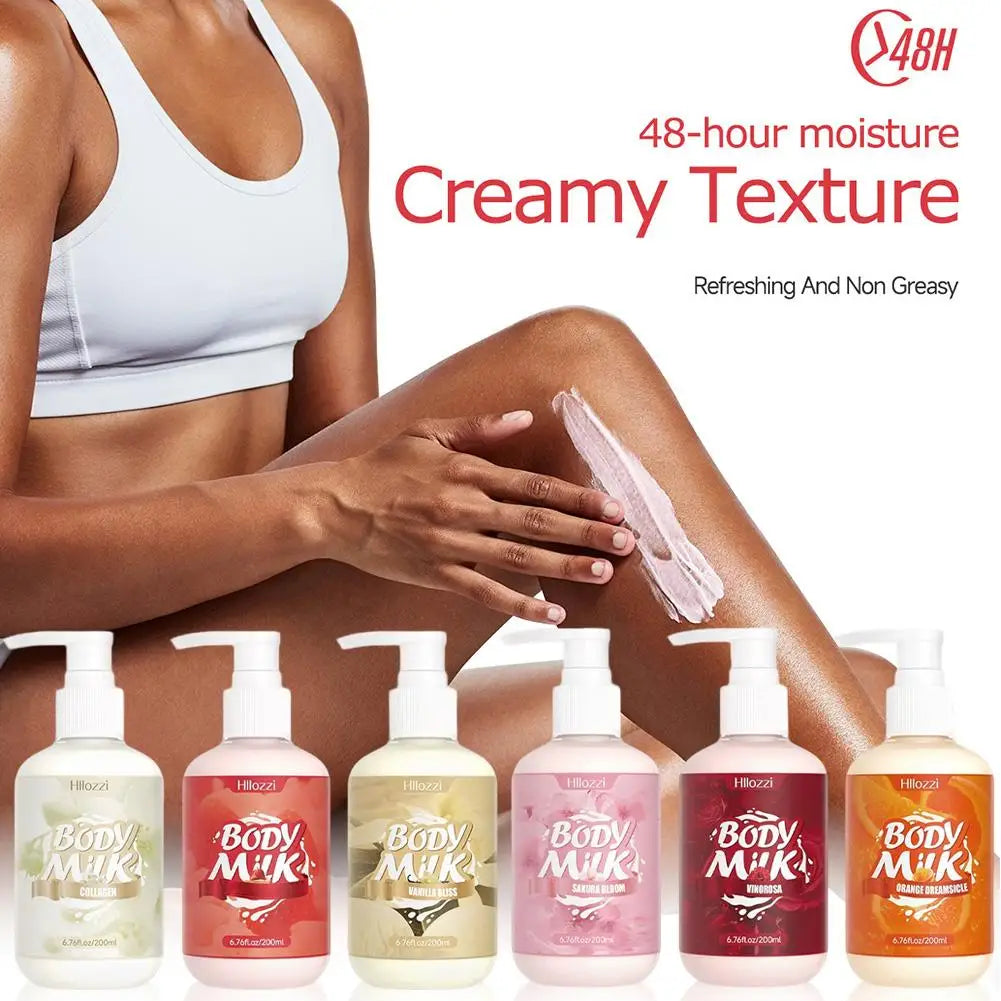 Scented Body Lotion for Women – 200ml Deep Moisturizing Body Milk with Tremella & Olive Oil, Long-Lasting Fragrance Peaceful Pleasures Health and Wellness