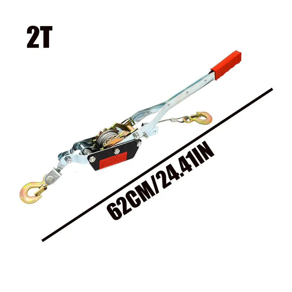Heavy Duty Wire Rope Hand Puller 1T/2T/4T Double Hook Winch