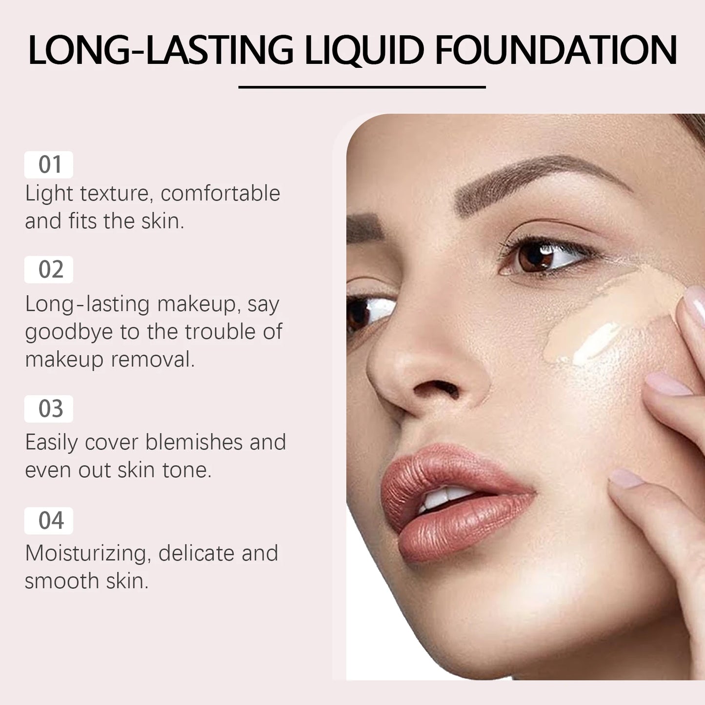 Matte Liquid Foundation BB Cream – Full Coverage Oil Control