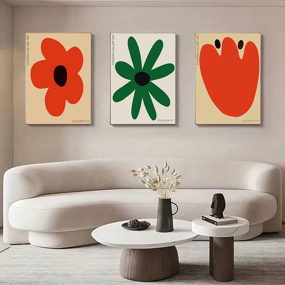 Abstract Mio Flowers Wall Art Posters Gallery Prints Canvas Decorative Painting Wall Decoration Mural Pictures Living Room Decor Peaceful Pleasures Health and Wellness
