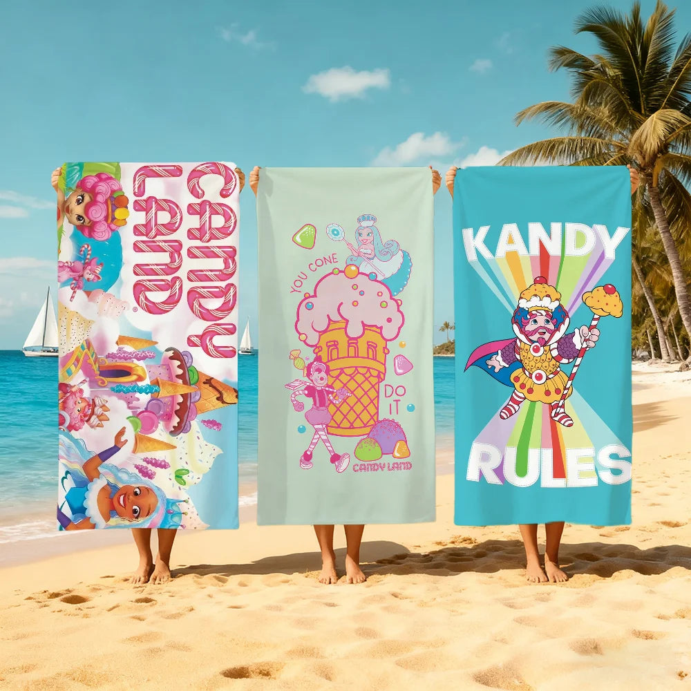 Candyland "You Cone Do It" Quick-Dry Soft Beach Towel | Pool & Travel Quick-Dry Beach Towel Peaceful Pleasures Health and Wellness