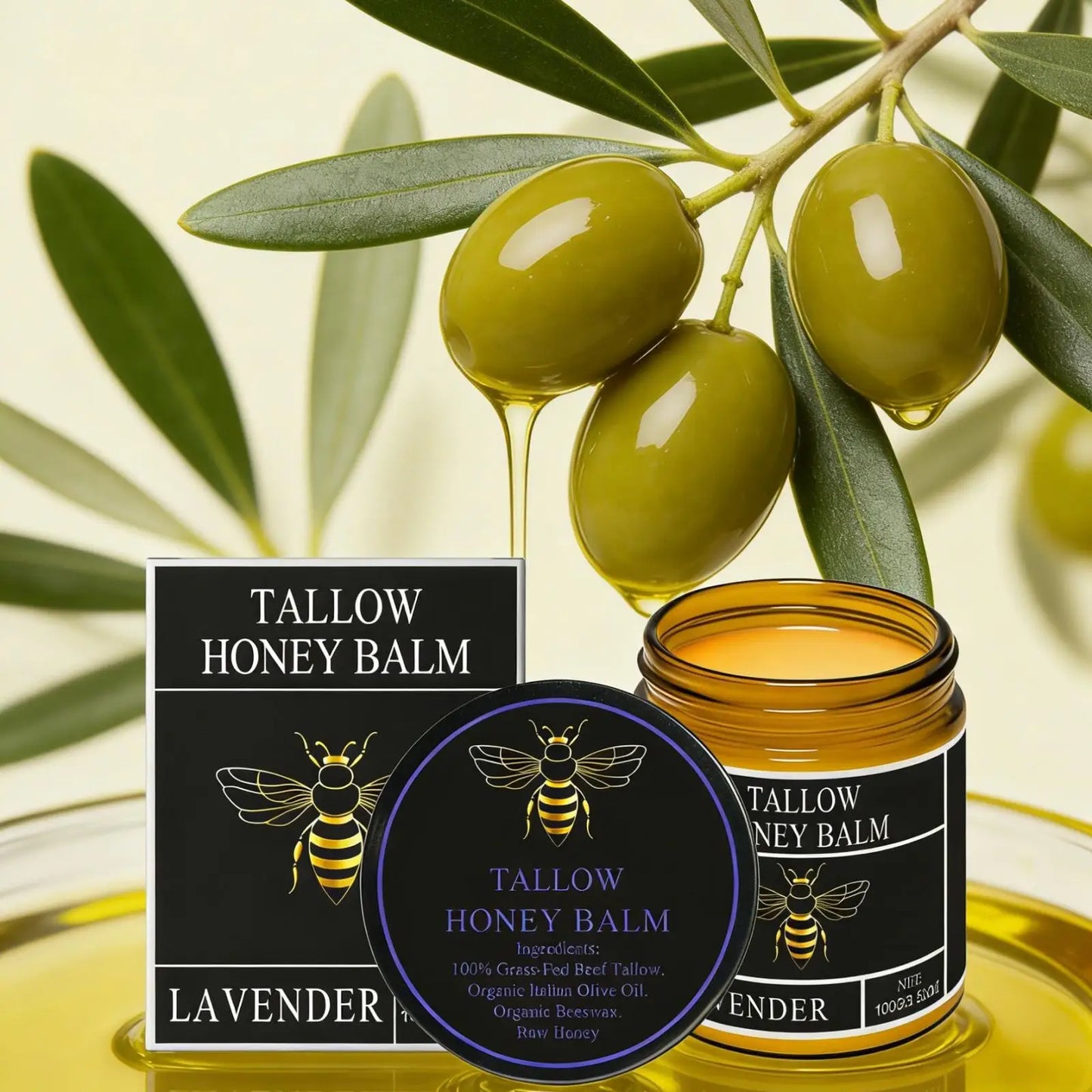 Tallow Honey Balm – Deep Hydration Face Cream 100g